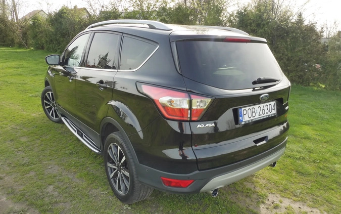 Ford Kuga cena 60900 przebieg: 174500, rok produkcji 2017 z Oborniki małe 172